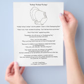 Turks Thanksgiving vegetarisch kleurverhaal Flyer (Hand)