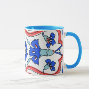 Turks Tile Blue-anjematroon Mok