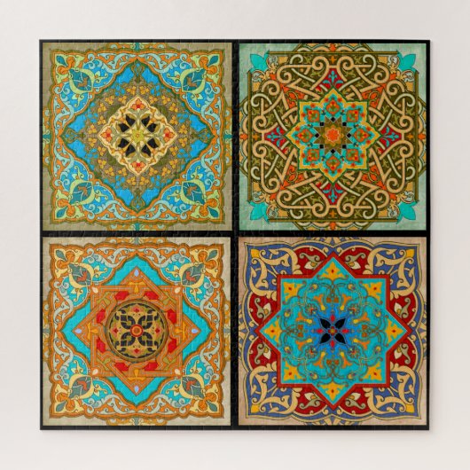 Turks Tiles Puzzle Legpuzzel (Verticaal)