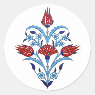 Turks vierkant ticker ronde sticker