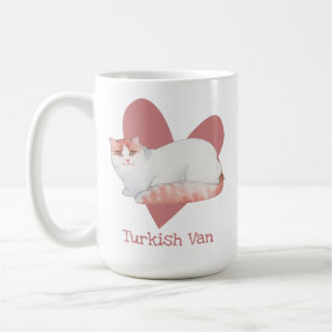 Turks Waterverf Kat roze hart Koffiemok