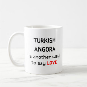 turkse angora houdt van koffie - mok