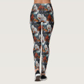 Turkse Angora kat Halloween Spooky Leggings (Achterkant)
