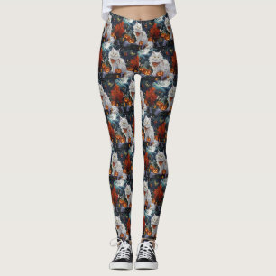 Turkse Angora kat Halloween Spooky Leggings