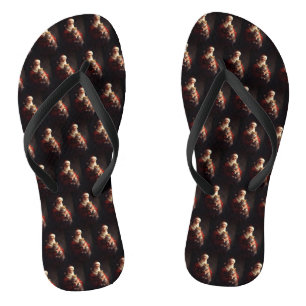 Turkse Angora Kat Kerstman Festive Kerstmis  Teenslippers