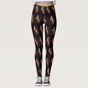 Turkse Angora Kat Sinterklaas Feestelijke Kerstmis Leggings