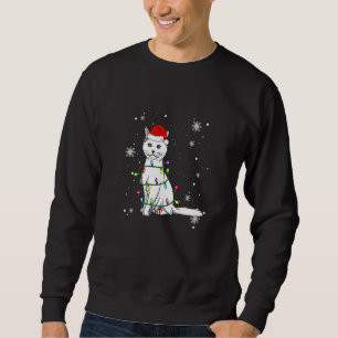 Turkse Angorakat Kerstverlichting Kerstkat Trui