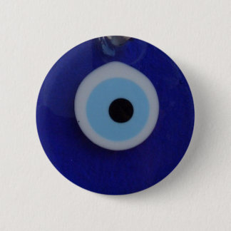 TURKSE BLUE GLASS EVIL EYE AMULET Button