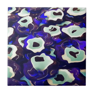 Turkse Boncuk Eye Shaped Amulet Bizarre Art Tegeltje