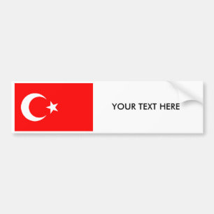 Turkse Bumpersticker VLAG