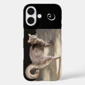 TURKSE CAT MONOGRAM Case-Mate iPhone CASE (Achterkant)