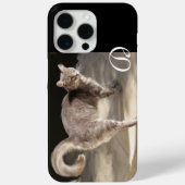 TURKSE CAT MONOGRAM Case-Mate iPhone CASE (Achterkant)