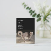 TURKSE CAT MONOGRAM VISITEKAARTJE (Staand voorkant)