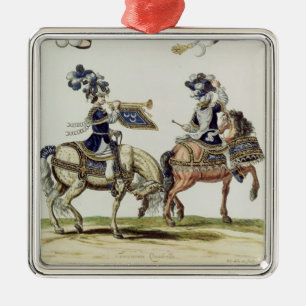 Turkse drummer en trompeter metalen ornament