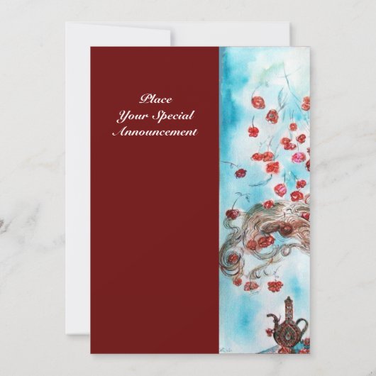 TURKSE FAIRY TALE, helder rood wit Aankondiging (Achterkant)