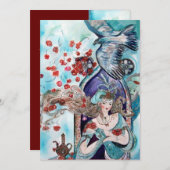 TURKSE FAIRY TALE, helder rood wit Aankondiging (Voorkant / Achterkant)