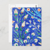 Turkse florale tegels briefkaart (Voorkant / Achterkant)