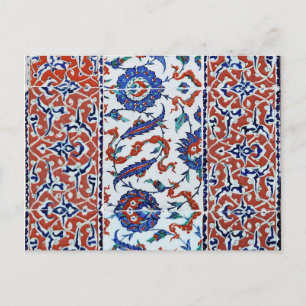 Turkse florale tegels briefkaart