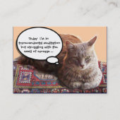 TURKSE KAT IN TRANSCENDENTALE BEMIDDELING VISITEKAARTJE (Achterkant)