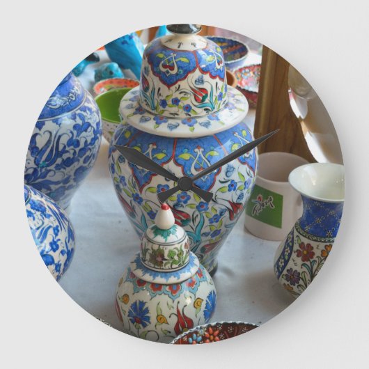Turkse keramiek grote klok (Voorkant)
