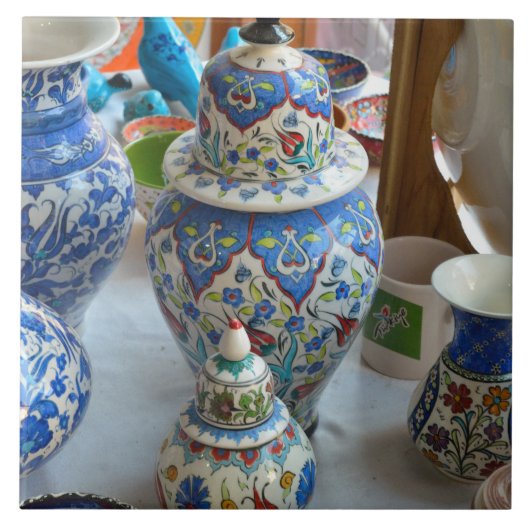 Turkse keramiek tegeltje (Voorkant)