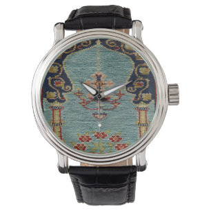 Turkse Kilim Tapijt Vloerkleed Antiek Horloge