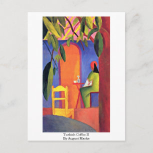 Turkse koffie ( ii ) tegen augustus Macke Briefkaart