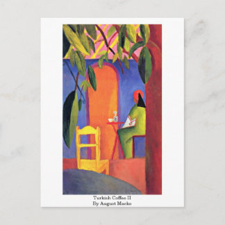 Turkse koffie ( ii ) tegen augustus Macke Briefkaart