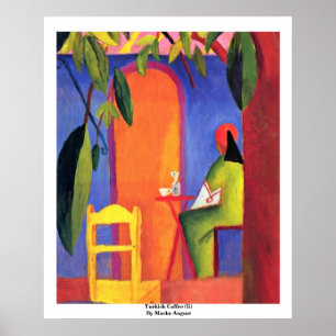 Turkse koffie ( ii ) van Macke August Poster