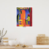 Turkse koffie ( ii ) van Macke August Poster (Keuken)