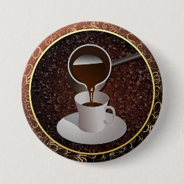 Turkse koffie ronde button 7,6 cm