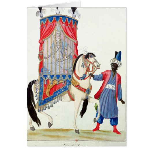 Turkse prinses op weg naar de moskee (Voorkant)