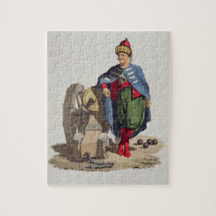 Turkse soldaat uit 'Costumes of the Dious Nat' Legpuzzel