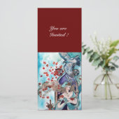 TURKSE SPROOKJE ,helder rood blauw wit Kaart (Staand voorkant)