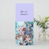 TURKSE SPROOKJE ,helder rood blauw wit Kaart (Staand voorkant)