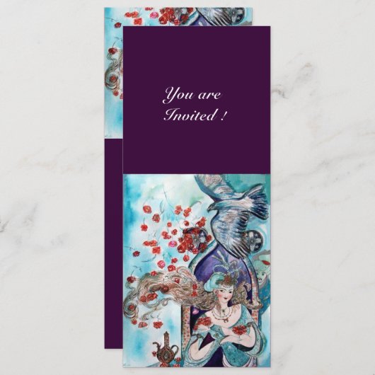 TURKSE SPROOKJE ,helder rood blauw wit paars Kaart (Voorkant / Achterkant)