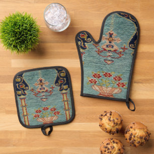 Turkse Tapijt Ovenwant & Pannenlap Set