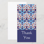 Turkse tegel Dank U Kaart (Voorkant / Achterkant)
