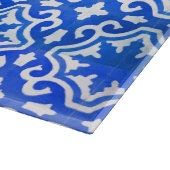 Turkse tegel in blauw en wit snijplank (Hoek)