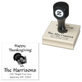 Turkse Thanksgiving Design Address Art Stamp Rubberstempel (Gestempeld)