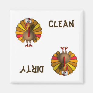 Turkse Thanksgiving Dishwasher Magnet Magneet