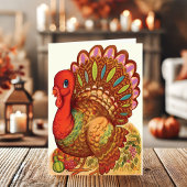 Turkse Thanksgiving Feestdagen Kaart
