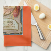 Turkse Thanksgiving Theedoek (Quarter Fold)