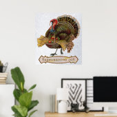  turkse Thanksgiving vreugde poster (Thuiskantoor)