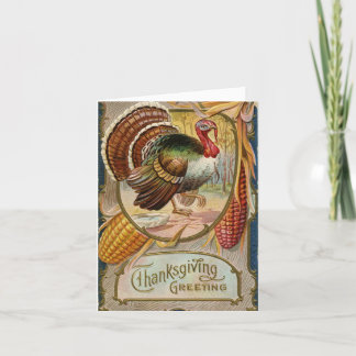 Turkse Thanksgiving-ziekteverzekeringskaart Feestdagen Kaart