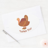 Turkse trot ovale sticker (Envelop)