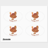 Turkse trot ovale sticker (Vel)