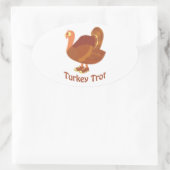Turkse trot ovale sticker (Tas)
