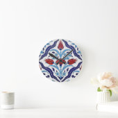 Turkse tulpenmuur ronde klok (Huis)