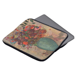 Turkse Vaas door Odilon Redon, Vintage Bloemen Kun Laptop Sleeve